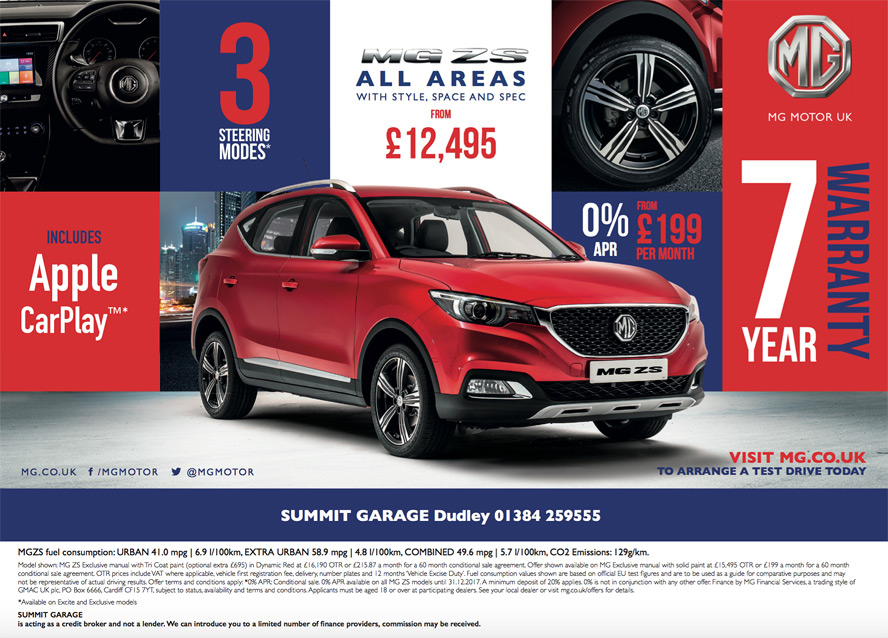 Benefits of MG ZS SUV - 7 Year Warranty  MG Dealer Dudley 